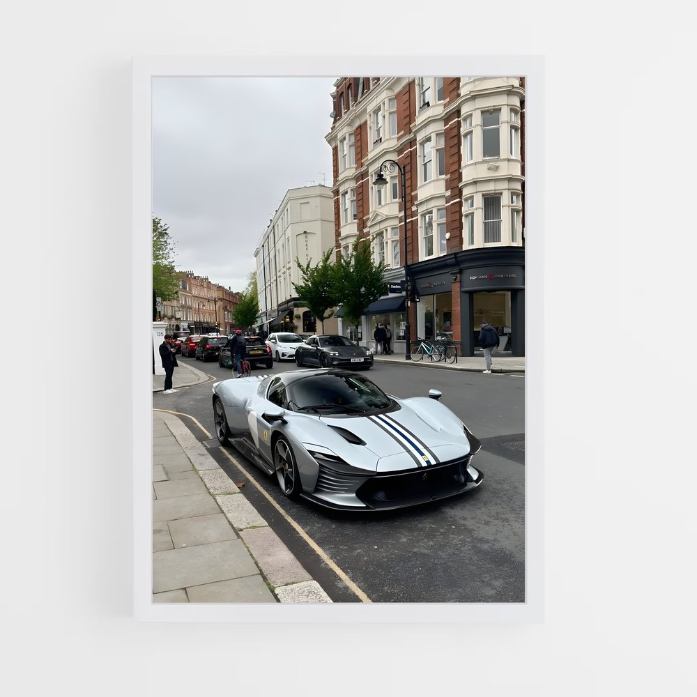 Poster Daytona automobile – affiche Ferrari (vue 3)